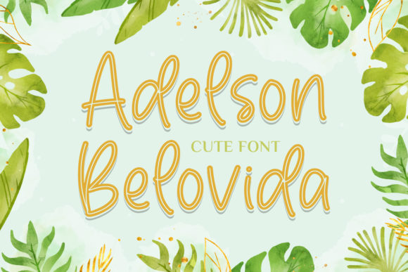 Adelson Belovida: A Playful Script Font for Modern Campaigns