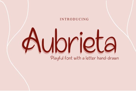 Aubrieta: A Romantic Handwritten Font for Web Design