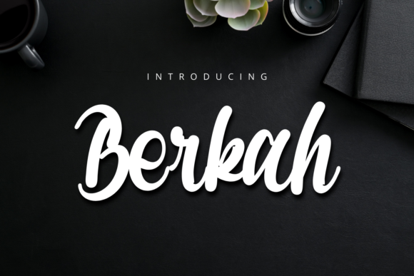 Berkah: A Bold Handwritten Font for Editorial Design