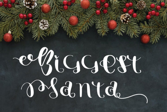 Biggest Santa: A Versatile Handwritten Font for Crafters and Makers