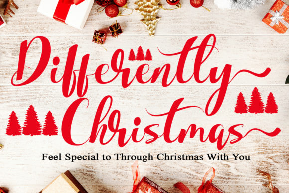 Differently Christmas: A Handwritten Font That Brings Holiday Magic to Your Crafted Creations