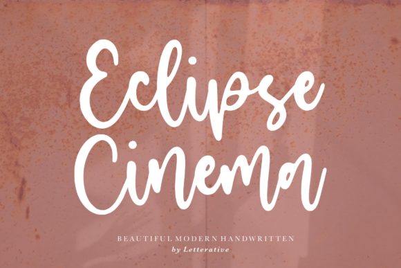 Eclipse Cinema: A Handwritten Font That Brings Craft Designs to Life