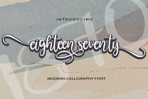 Eighteen Seventy: A Romantic Script Font for Makers