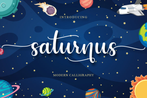 Elegant Handwritten Charm with Saturnus Font