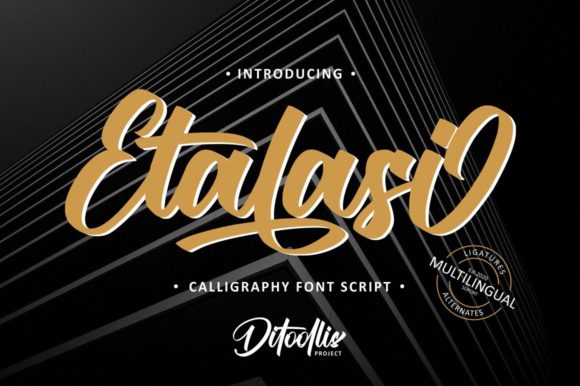 Etalasi: A Bold Handwritten Font for Editorial Design