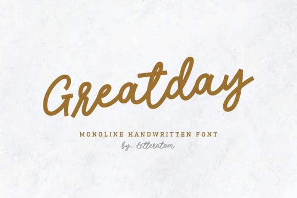 Greatday: A Handwritten Font That Brings Personality to Your Handmade Designs