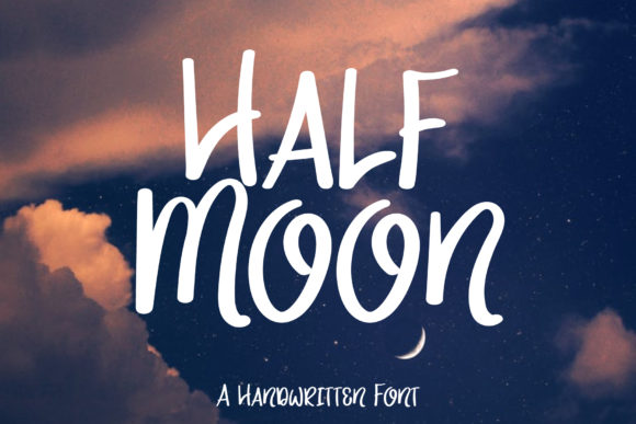 Half Moon: A Friendly Handwritten Font for Branding