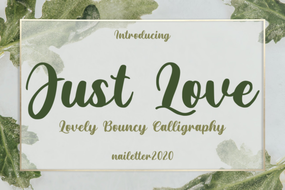 Just Love: A Joyful Script Font for Branding