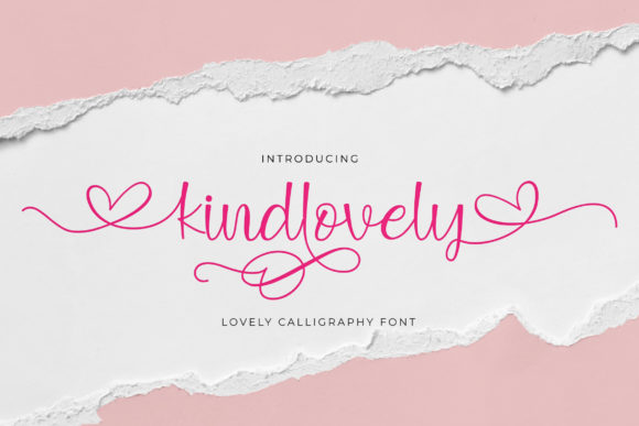 Kindlovely: A Delicate Script Font That Adds Heart to Handmade Designs