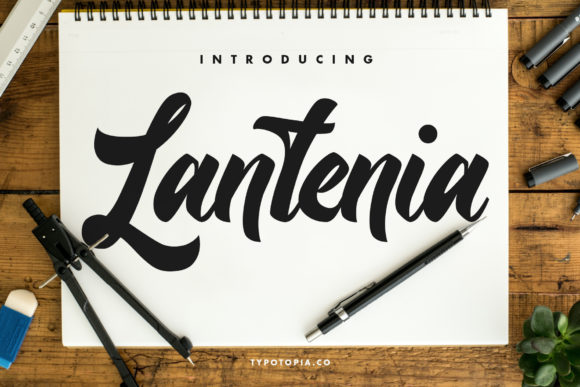 Lantenia: A Handwritten Font for Bold Editorial Expression