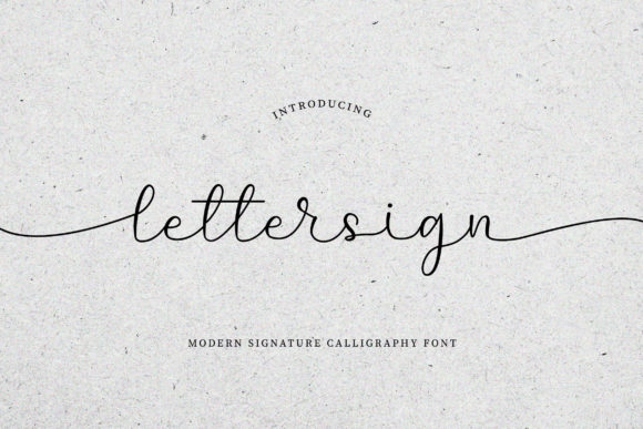 Lettersign: A Romantic Script Font for Business Branding