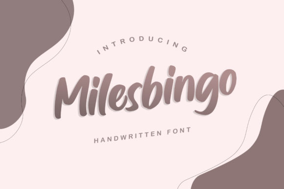 Milesbingo: A Handwritten Font That Elevates Digital Marketing Visuals