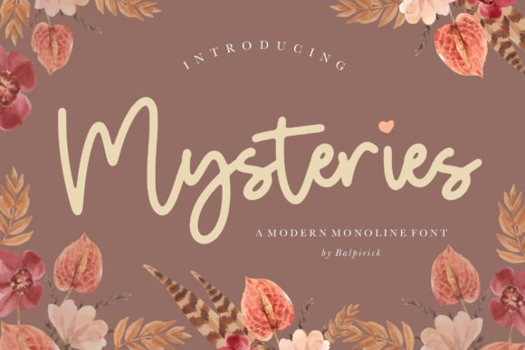 Mysteries: A Whimsical Handwritten Font for Makers