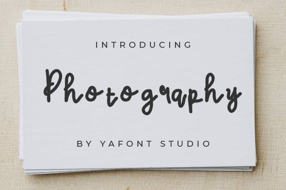 Photography Font Review: A Quirky Handwritten Typeface