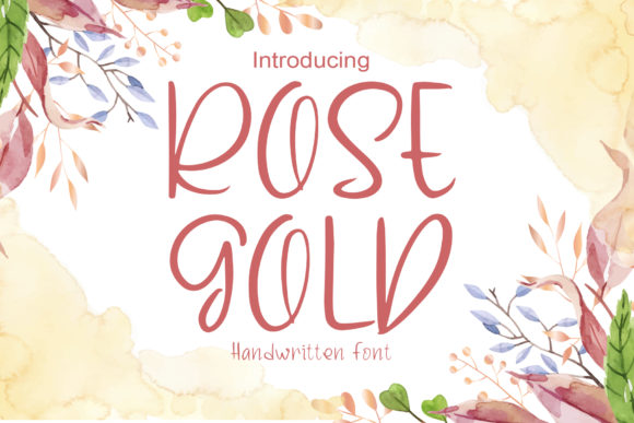 Rose Gold: A Handwritten Font for Campaigns