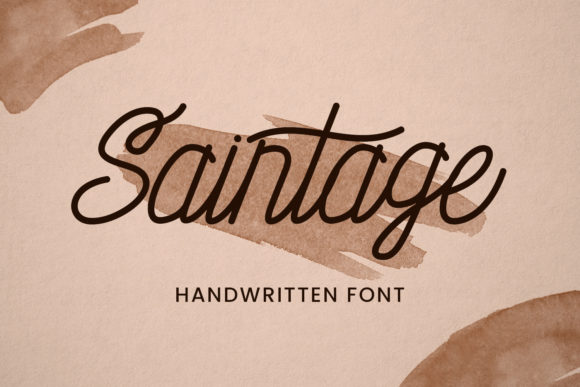 Saintage: A Delicate Handwritten Font for Web Design