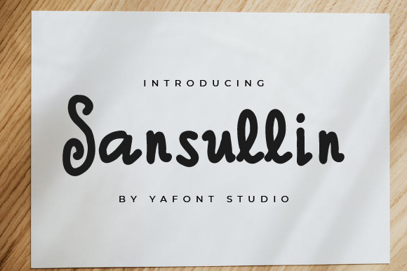 Sansullin: A Handwritten Font for Authentic Branding
