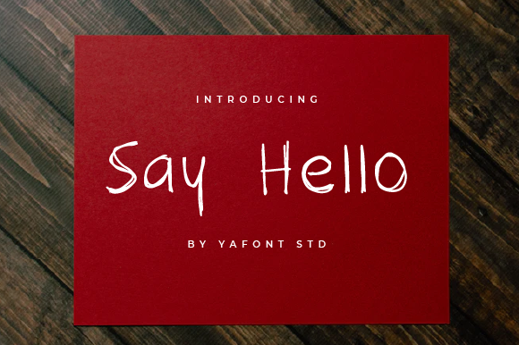 Say Hello: A Natural Handwritten Font for Warm Editorial Design