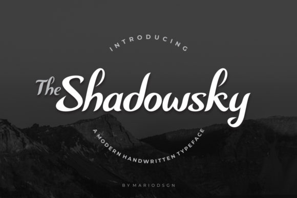 Shadowsky: A Modern Handwritten Font for Makers