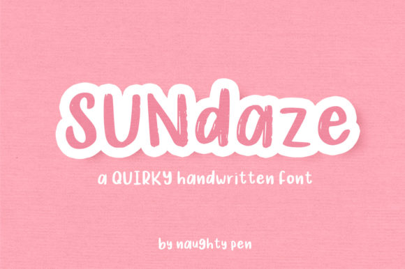 Sundaze: A Quirky Handwritten Font for Web Design