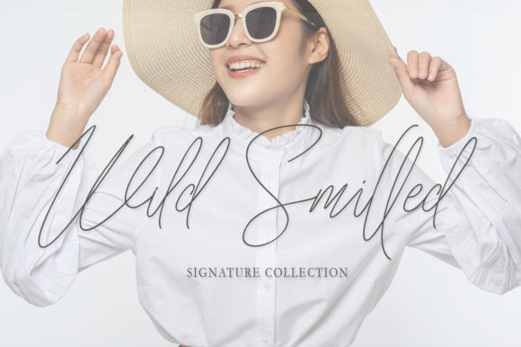 Wild Smilled: A Refined Script Font for Editorial Elegance