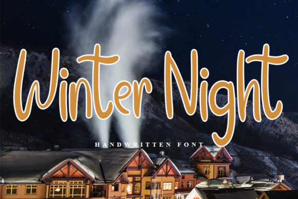 Winter Night: A Charming Handwritten Font for Crafters