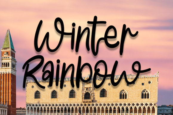 Winter Rainbow: A Friendly Script Font for Campaigns