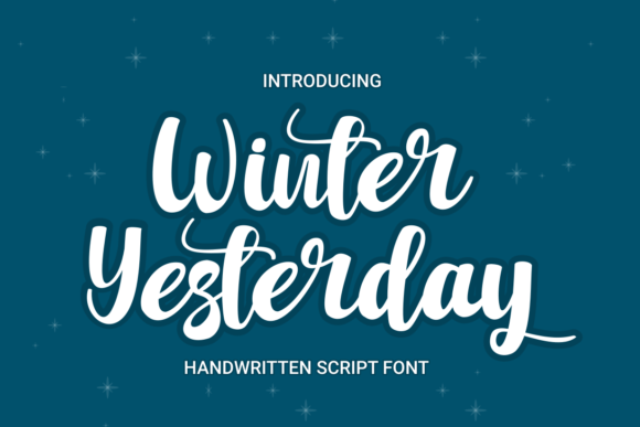 Winter Yesterday: A Handwritten Font for Makers