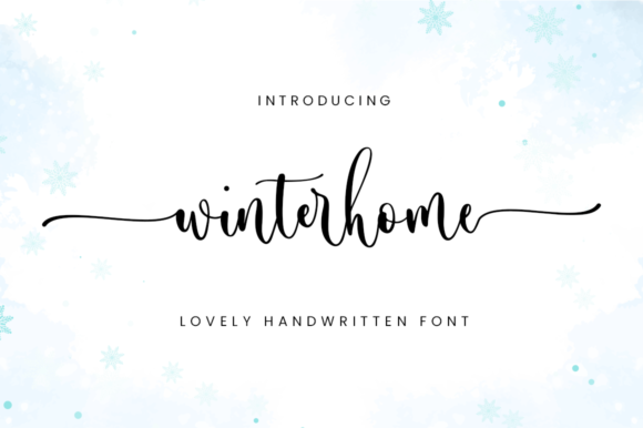 Winterhome: A Natural Calligraphy Font for Modern Web Design Projects