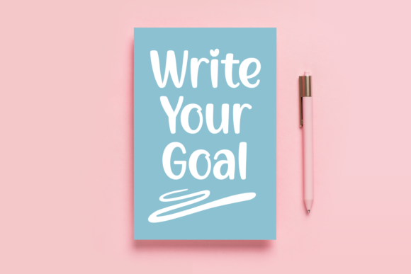Write Your Goal: A Handwritten Font for Editorial Design